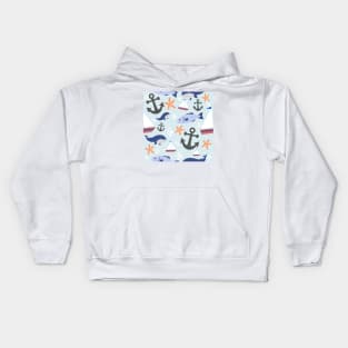 Nautical Whimsy Kids Hoodie